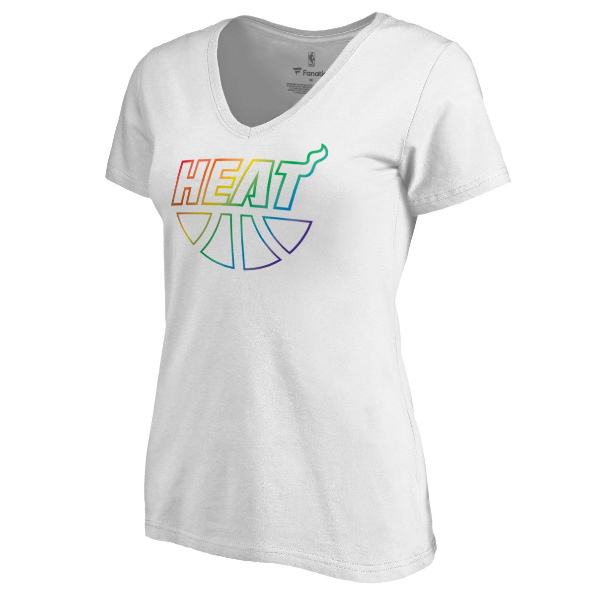 NBA Miami Heat Women's Team Pride Wordmark V-Neck T-Shirt