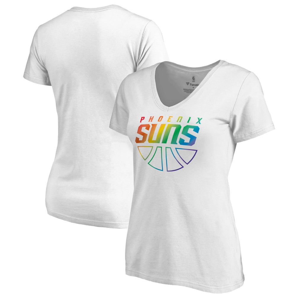 NBA Phoenix Suns Women's Team Pride Wordmark V-Neck T-Shirt