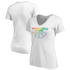 NBA San Antonio Spurs Women's Team Pride Wordmark V-Neck T-Shirt