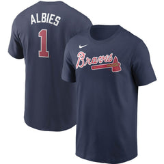 MLB Ozzie Albies Atlanta Braves Nike Fuse Name & Number T-Shirt