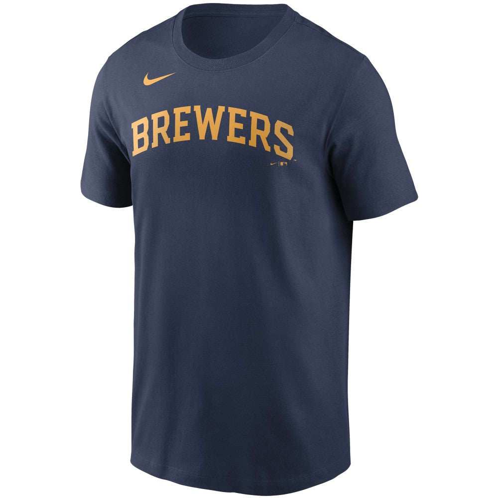 MLB Christian Yelich Milwaukee Brewers Nike Name & Number T-Shirt