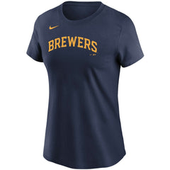 MLB Christian Yelich Milwaukee Brewers Nike Women's Name & Number T-Shirt