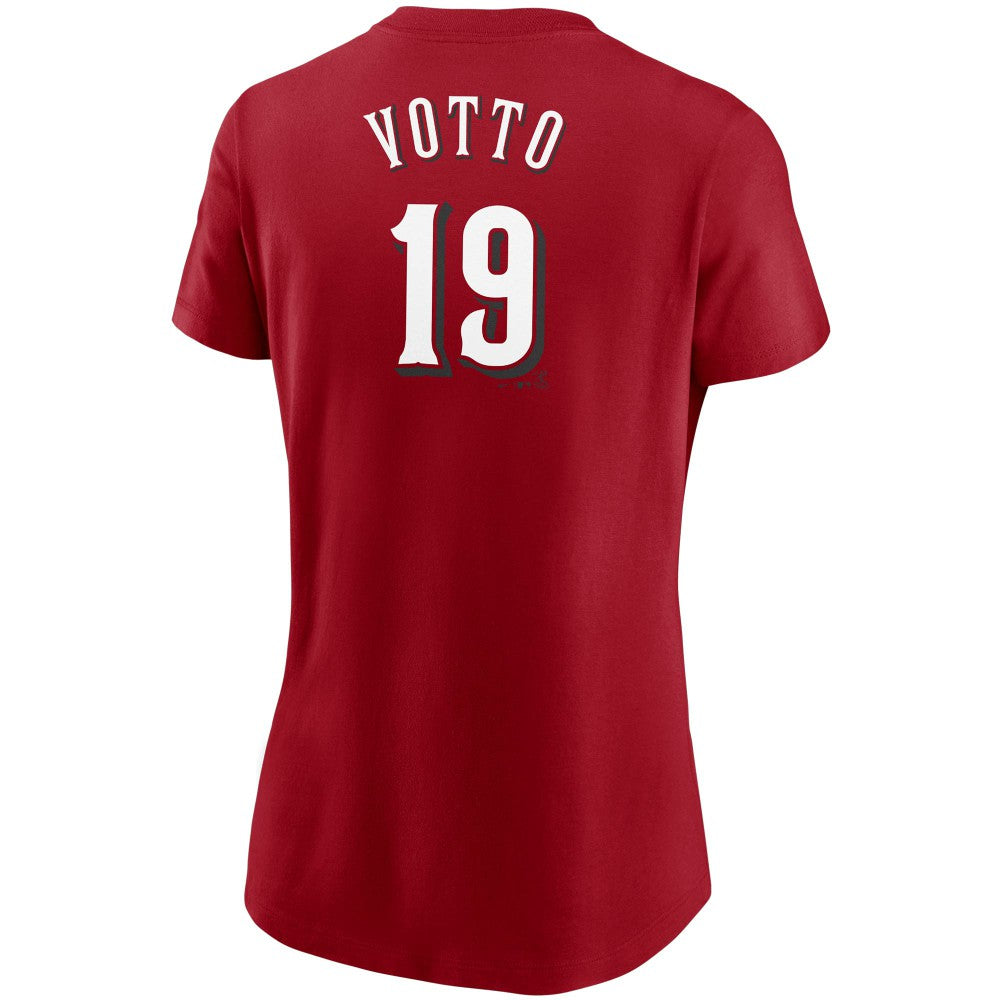 MLB Joey Votto Cincinnati Reds Nike Women's Name & Number T-Shirt
