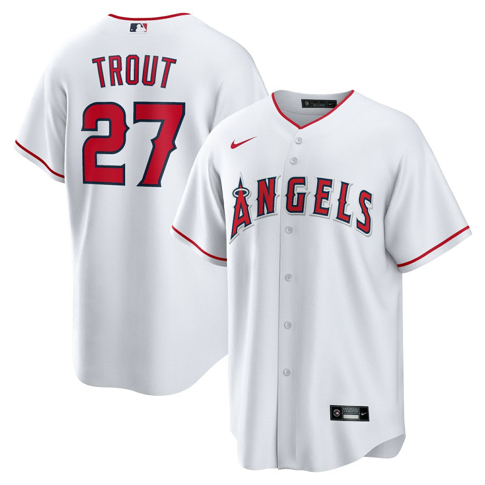 MLB Mike Trout Los Angeles Angels Nike Home Replica Player Name Jersey
