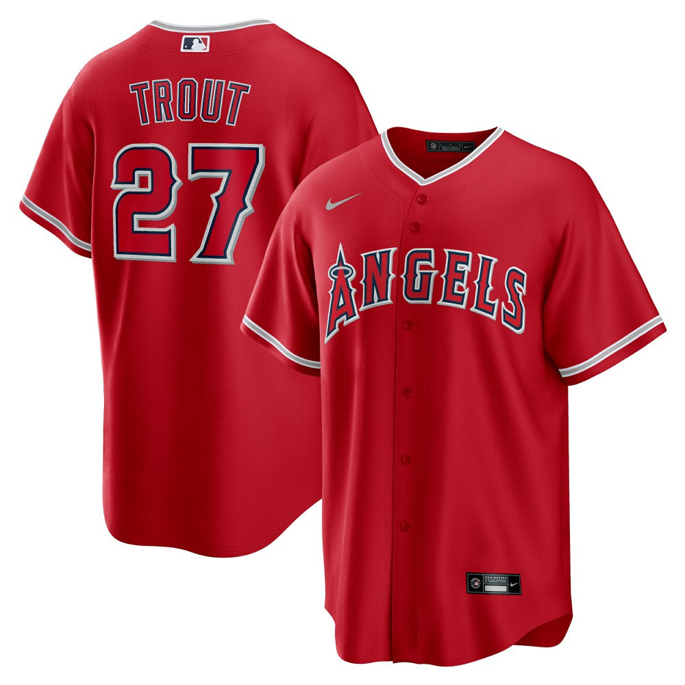 MLB Mike Trout Los Angeles Angels Nike Alternate Replica Player Name Jersey