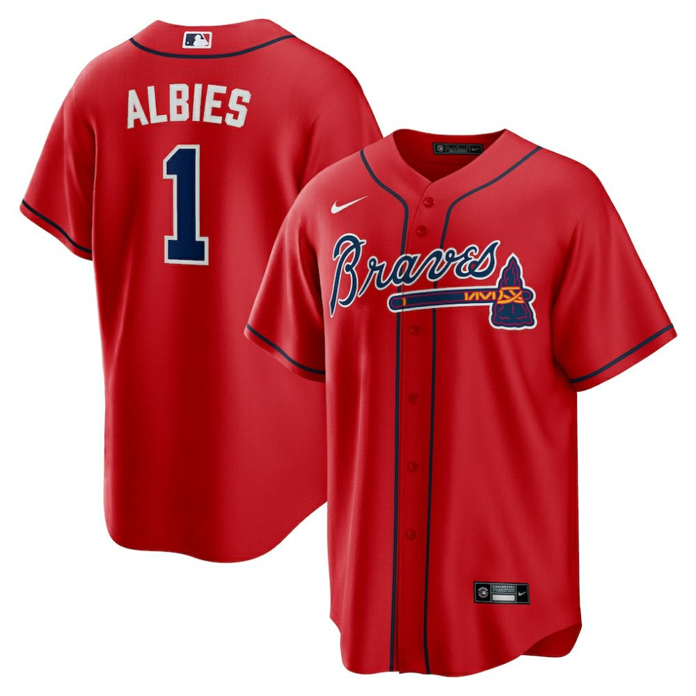 MLB Ozzie Albies Atlanta Braves Nike Alternate 2 Replica Jersey