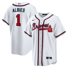 MLB Ozzie Albies Atlanta Braves Nike Home Replica Player Name Jersey