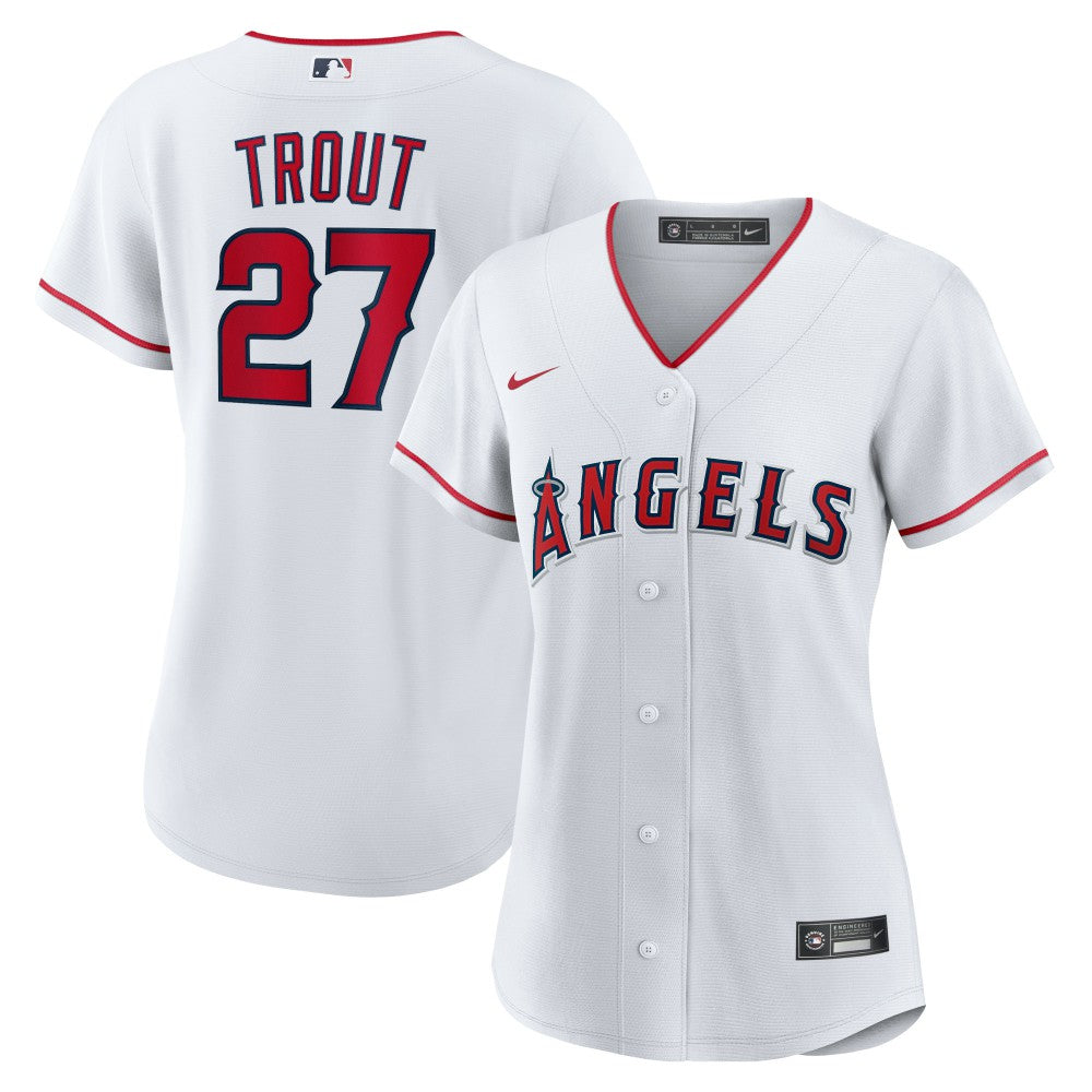 MLB Mike Trout Los Angeles Angels Nike Women's Home Replica Player Jersey