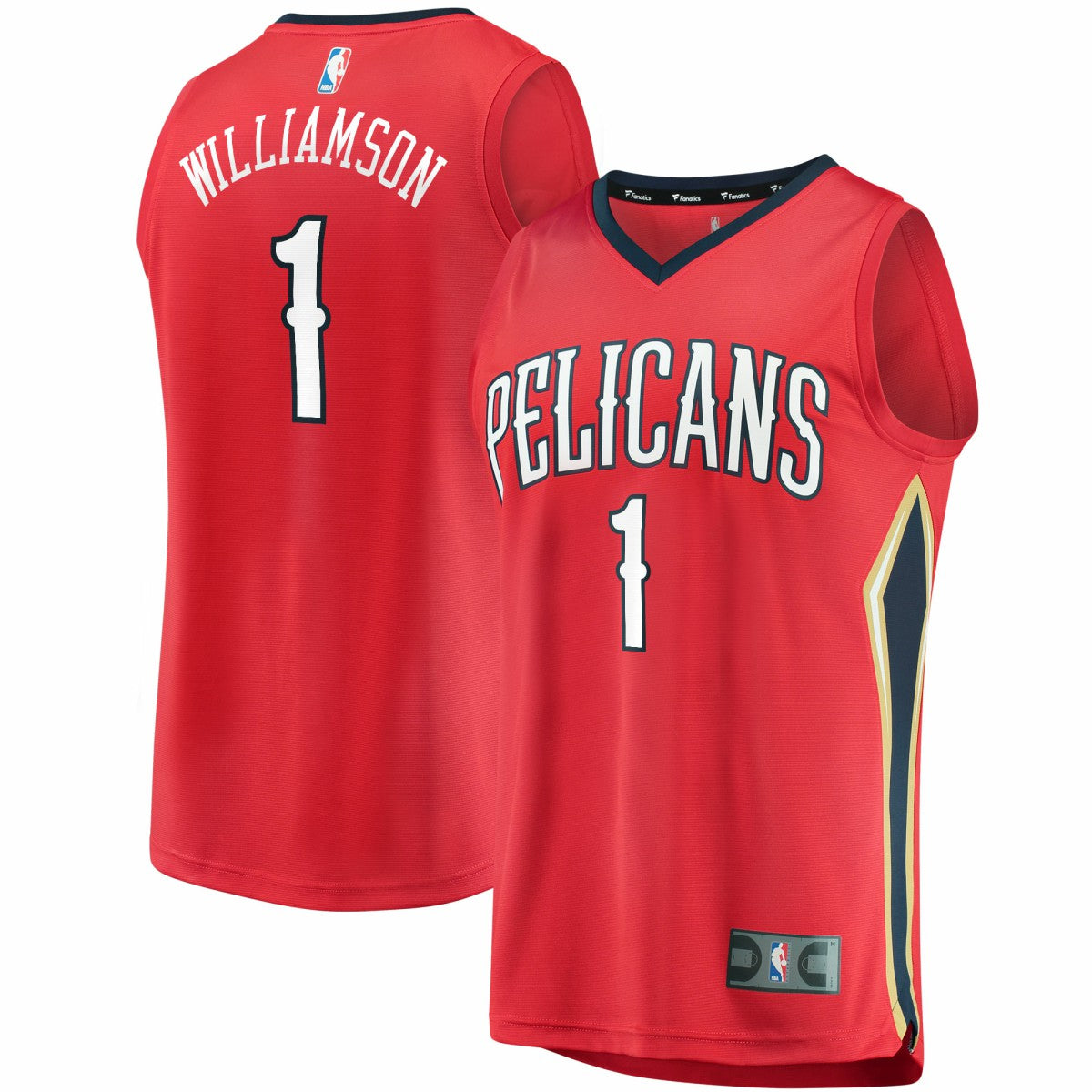 NBA Zion Williamson New Orleans Pelicans Replica Fast Break Jersey Red