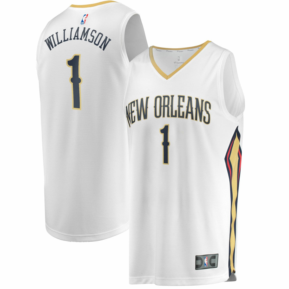 NBA Zion Williamson New Orleans Pelicans Replica Fast Break Jersey White