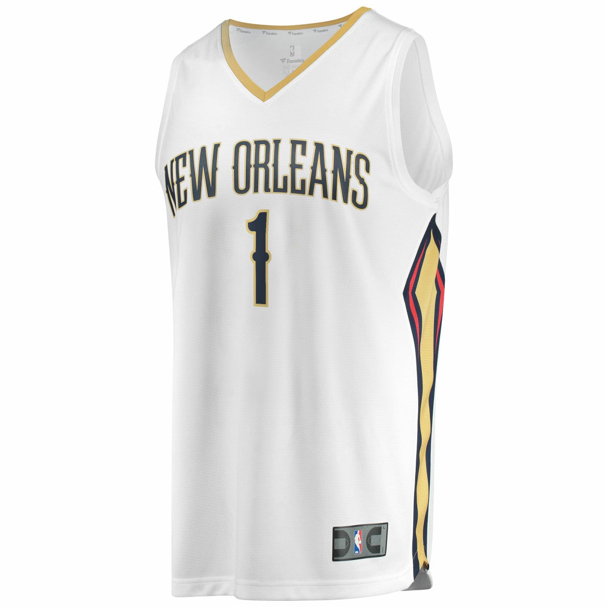 NBA Zion Williamson New Orleans Pelicans Replica Fast Break Jersey White