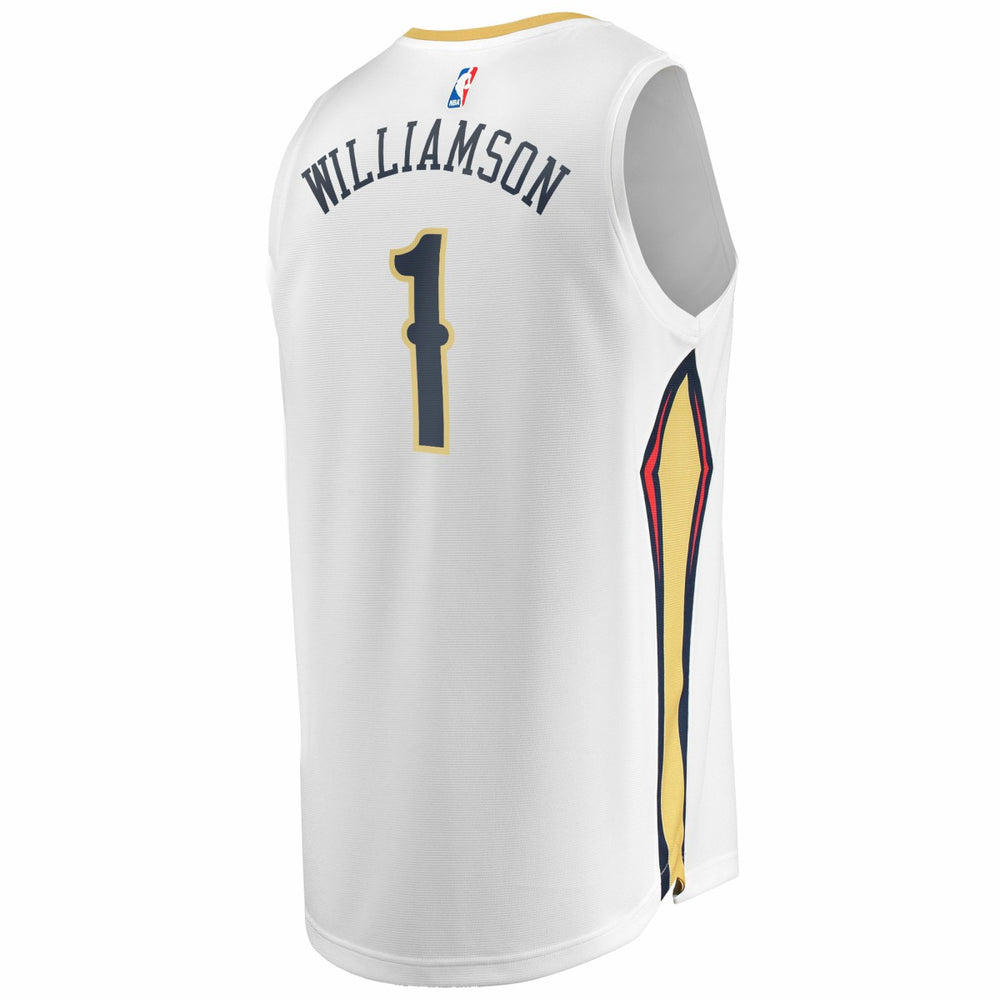NBA Zion Williamson New Orleans Pelicans Replica Fast Break Jersey White