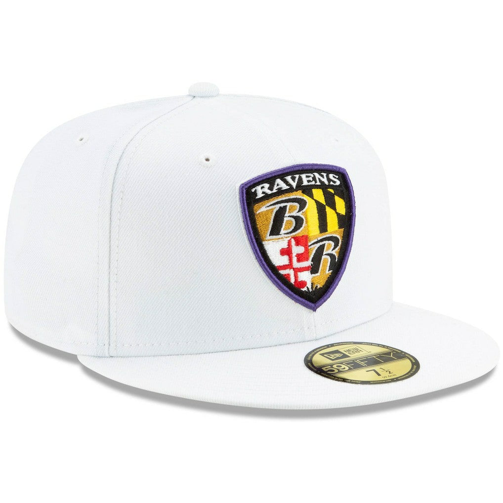 Shield Omaha 59FIFTY Fitted Hat - Baltimore Ravens