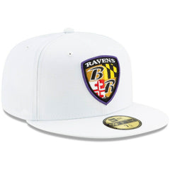 Shield Omaha 59FIFTY Fitted Hat - Baltimore Ravens
