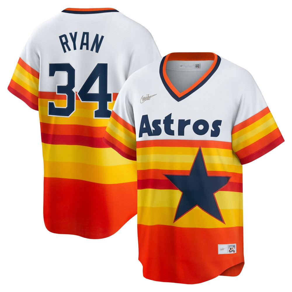 MLB Nolan Ryan Houston Astros Nike Home Cooperstown Collection Player Jersey