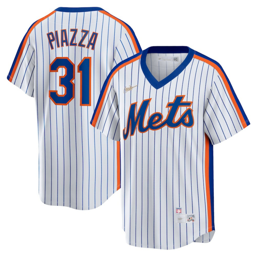 MLB Mike Piazza New York Mets Nike Home Cooperstown Collection Player Jersey