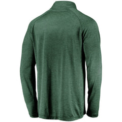 MLB Athletics Fanatics Iconic Striated Primary Logo Raglan Quarter-Zip Pullover Jacket