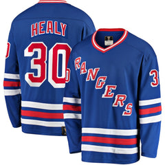 NHL Blue Glenn Healy New York Rangers Fanatics Premier Breakaway Retired Player Jersey