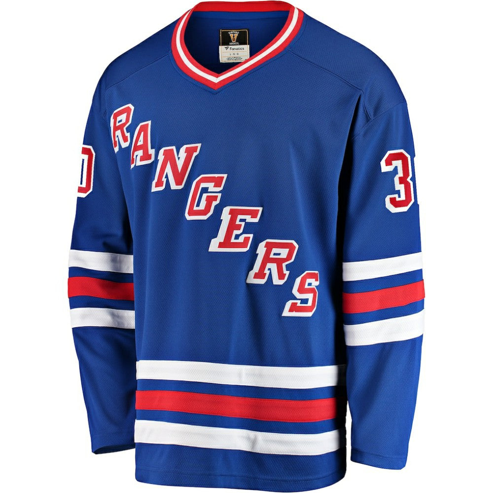 NHL Blue Glenn Healy New York Rangers Fanatics Premier Breakaway Retired Player Jersey
