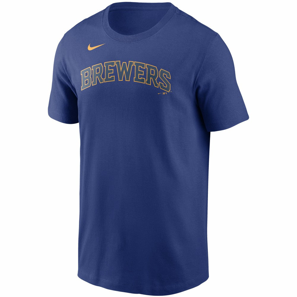 MLB Christian Yelich Milwaukee Brewers Nike Name & Number T-Shirt