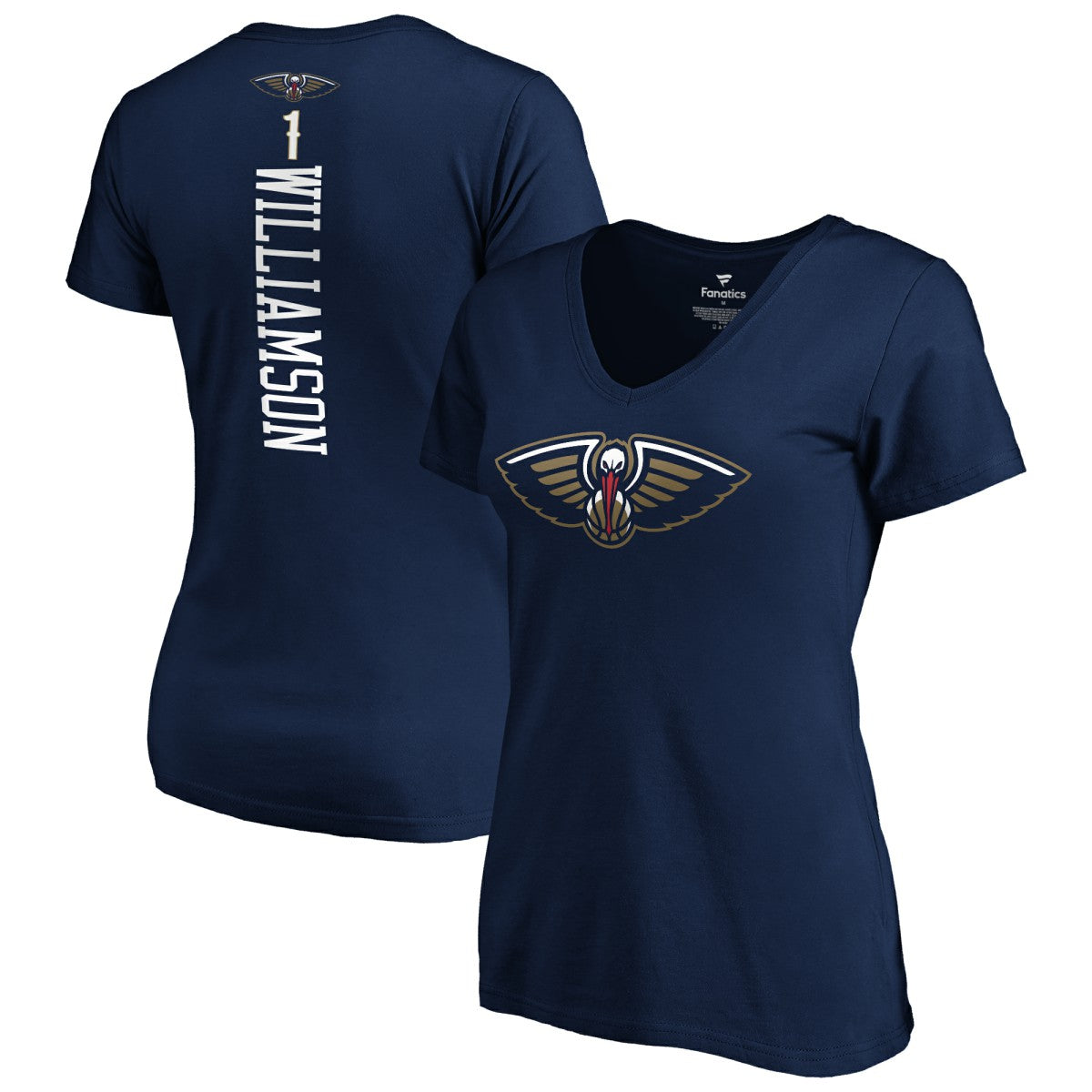 NBA Zion Williamson New Orleans Pelicans Women's 2019 NBA Draft Playmaker Name & Number V-Neck T-Shirt