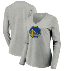 NBA Golden State Warriors Women's Primary Logo Long Sleeve V-Neck T-Shirt sale