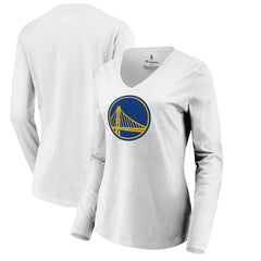 NBA Golden State Warriors Women's Primary Logo Long Sleeve V-Neck T-Shirt sale