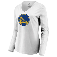 NBA Golden State Warriors Women's Primary Logo Long Sleeve V-Neck T-Shirt sale