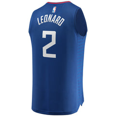 NBA Kawhi Leonard LA Clippers Fast Break Replica Jersey Blue
