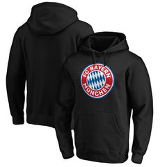 Bayern Munich Logo Pullover Hoodie -  Black