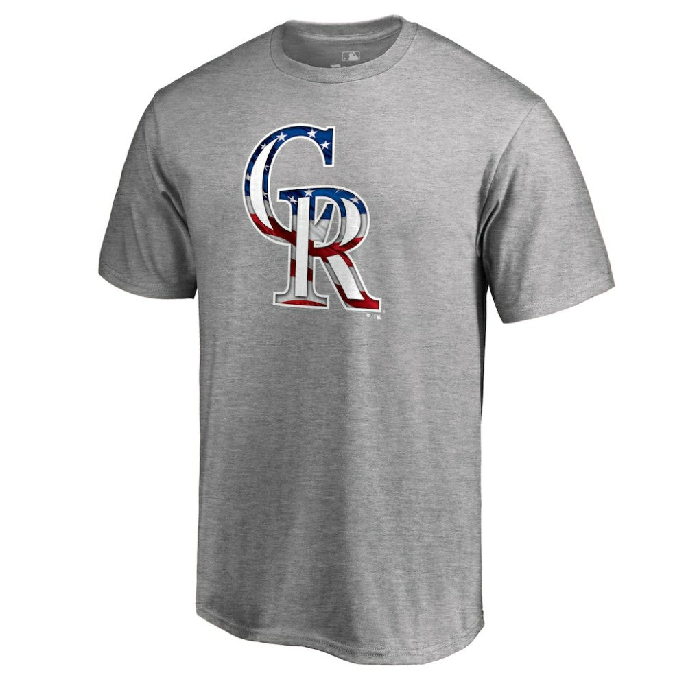MLB Charlie Blackmon Colorado Rockies Banner Wave Name & Number T-Shirt