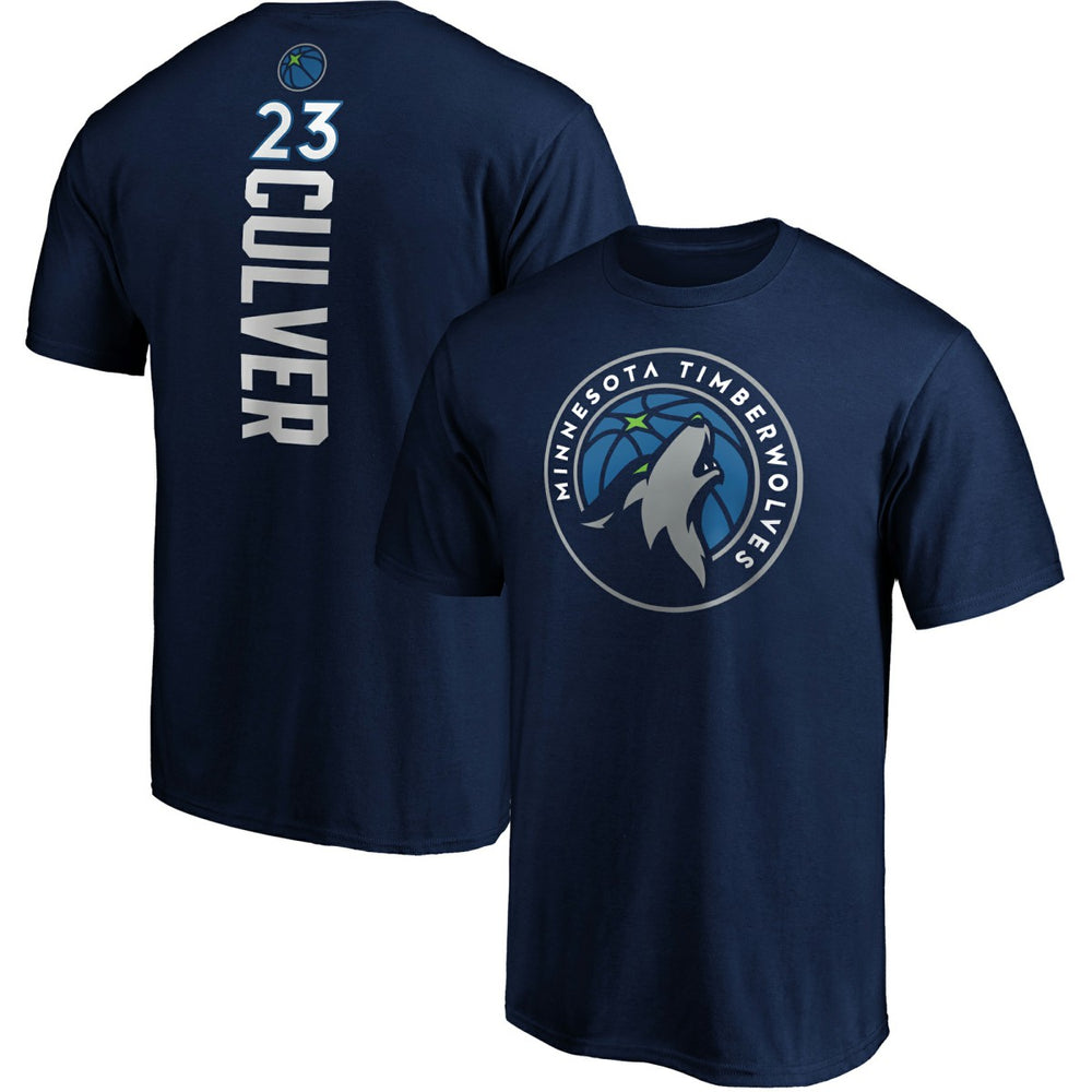 NBA Jarrett Culver Minnesota Timberwolves Playmaker Name & Number Logo T-Shirt