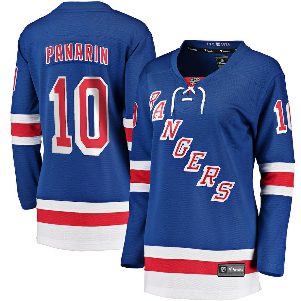 NHL Blue Artemi Panarin New York Rangers Fanatics Women's Home Breakaway Player Jersey