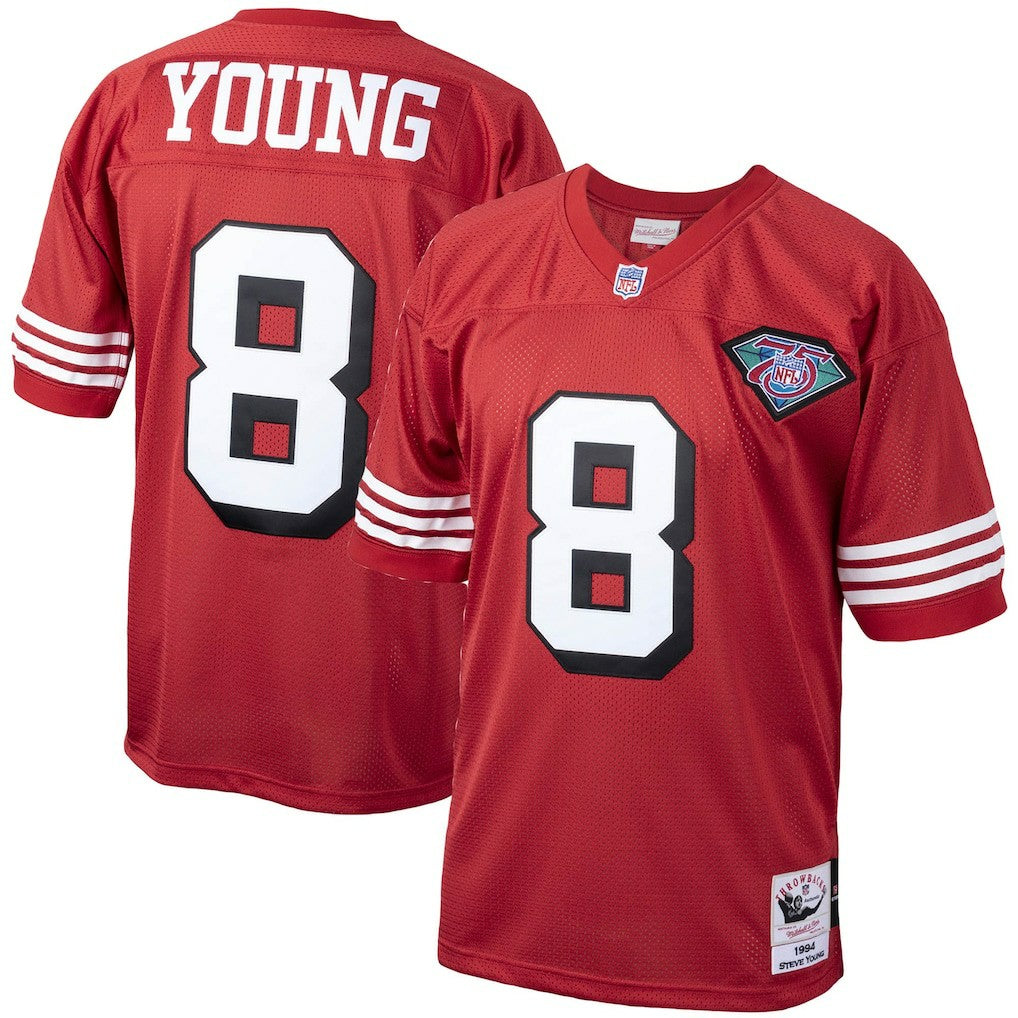 Steve Young  1994 Authentic Throwback Retired Player Jersey - San Francisco 49ers