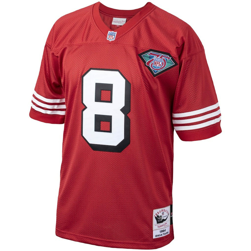 Steve Young  1994 Authentic Throwback Retired Player Jersey - San Francisco 49ers