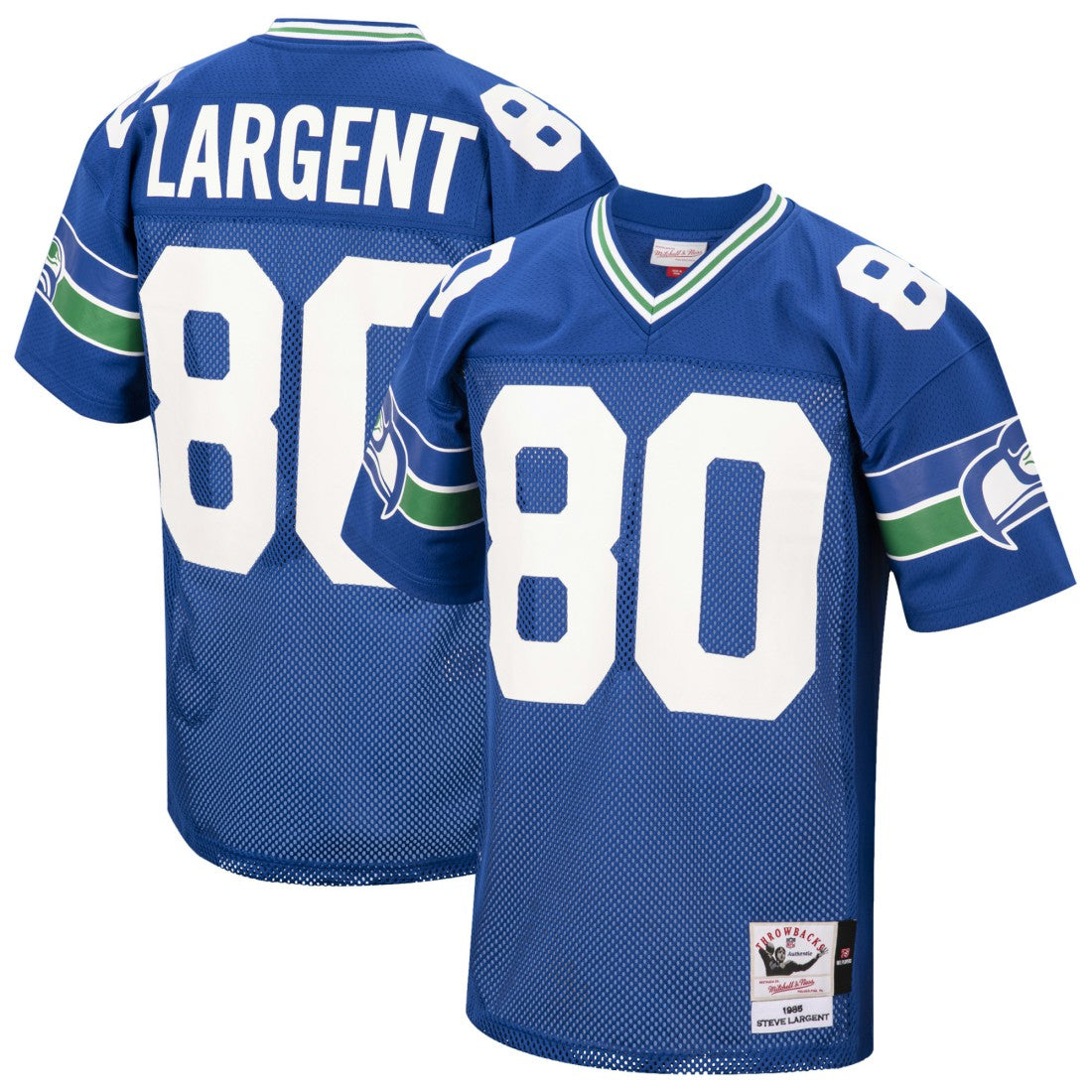Steve Largent  1985 Authentic Throwback Retired Player Jersey - Seattle Seahawks