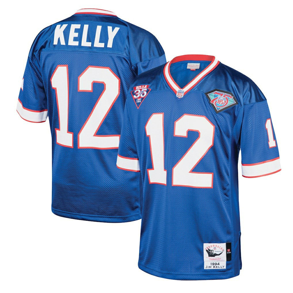 Jim Kelly  1994 Authentic Throwback Retired Player Jersey - Buffalo Bills