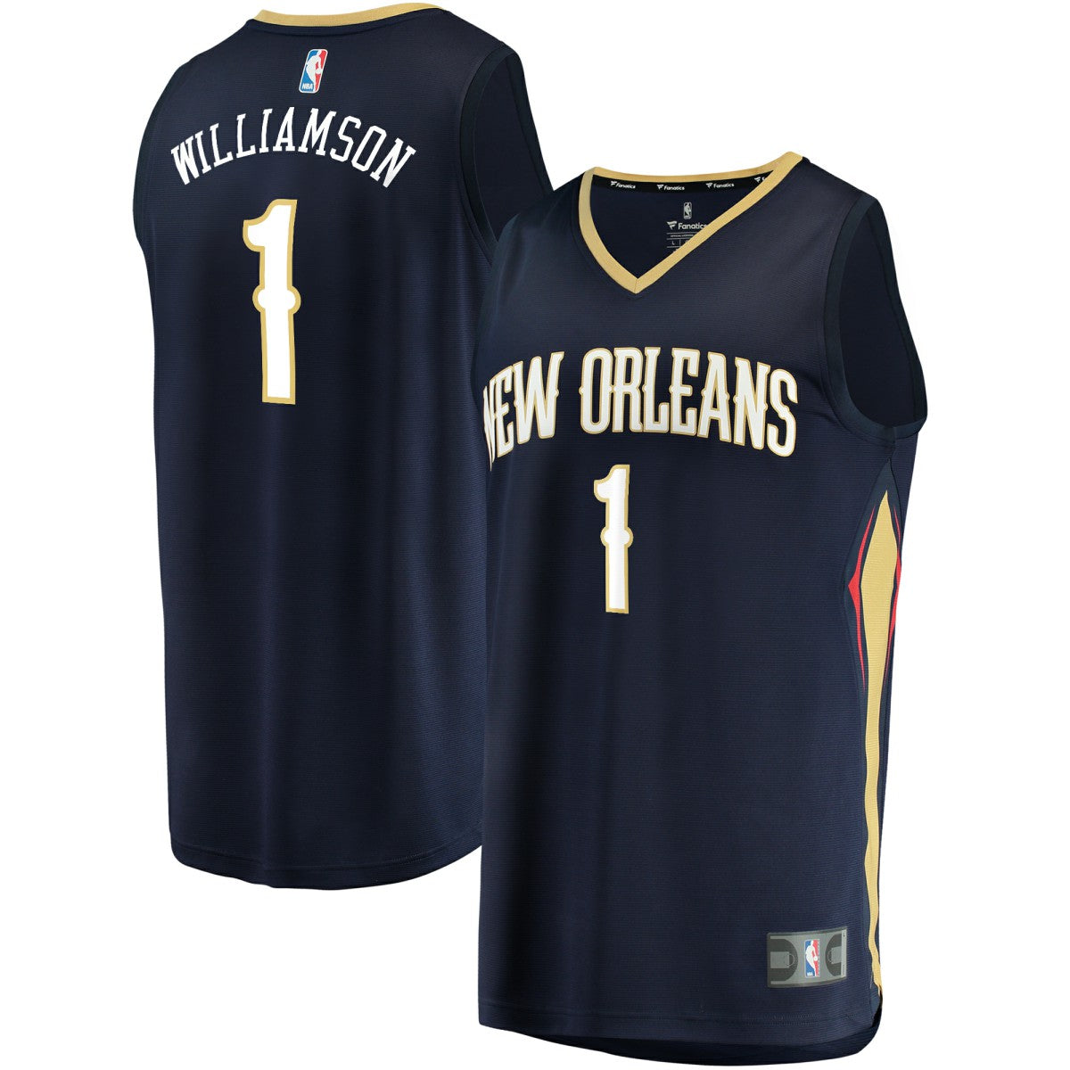 NBA Zion Williamson New Orleans Pelicans Fast Break Replica Jersey Navy