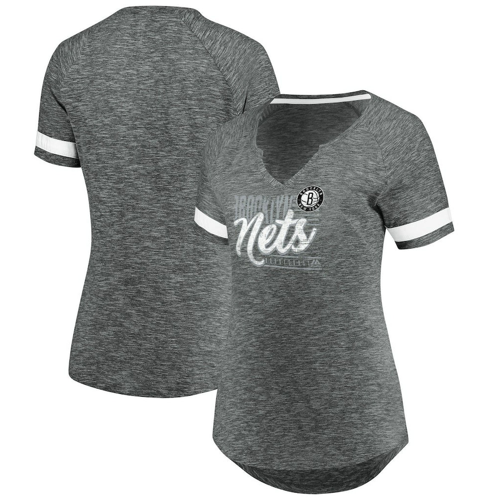 NBA Brooklyn Nets Women's Showtime Winning With Pride Notch Neck T-Shirt