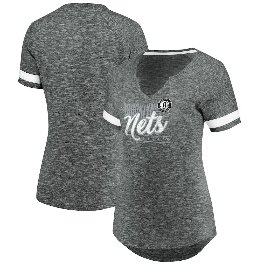 NBA Brooklyn Nets Women's Showtime Winning With Pride Notch Neck T-Shirt