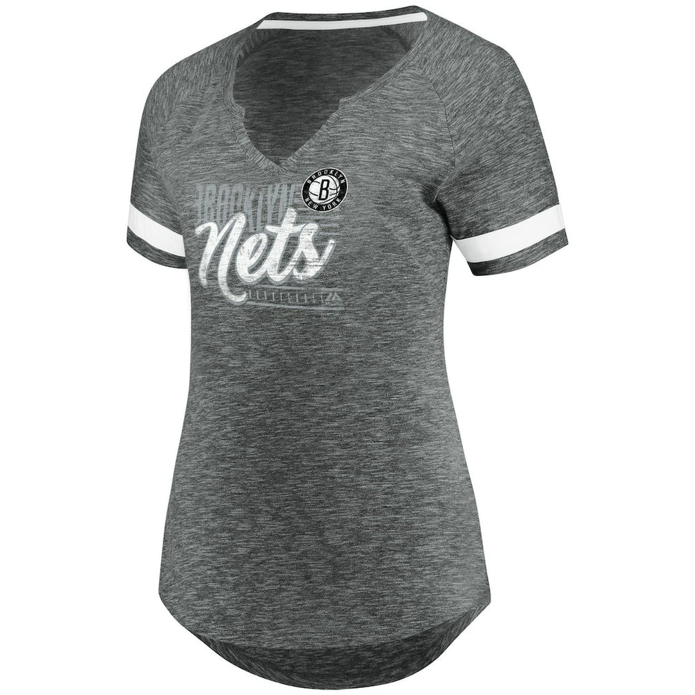 NBA Brooklyn Nets Women's Showtime Winning With Pride Notch Neck T-Shirt