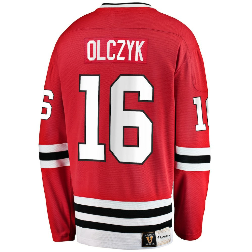 NHL Red Eddie Olczyk Chicago Blackhawks Fanatics Premier Breakaway Retired Player Jersey