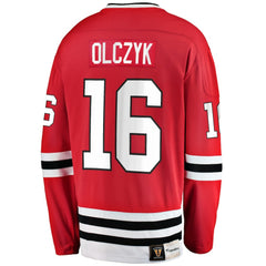 NHL Red Eddie Olczyk Chicago Blackhawks Fanatics Premier Breakaway Retired Player Jersey