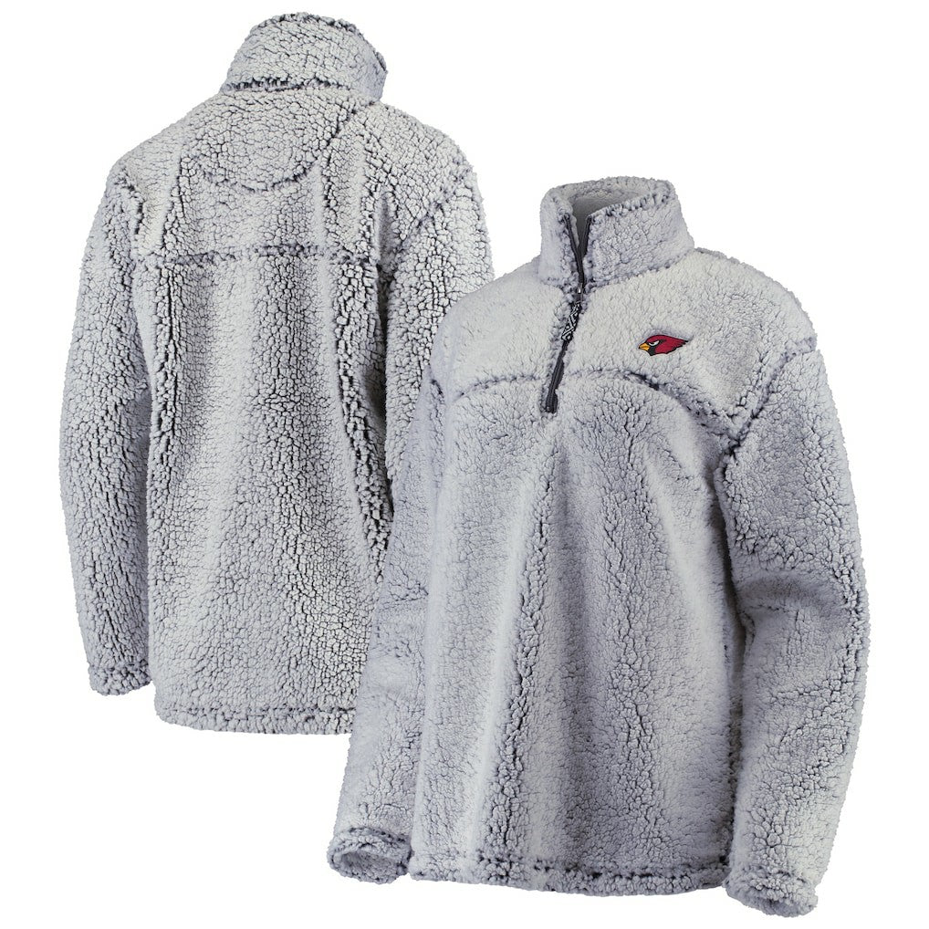 G-III 4Her by Carl Banks Women's Sherpa Quarter-Zip Pullover Jacket - Arizona Cardinals