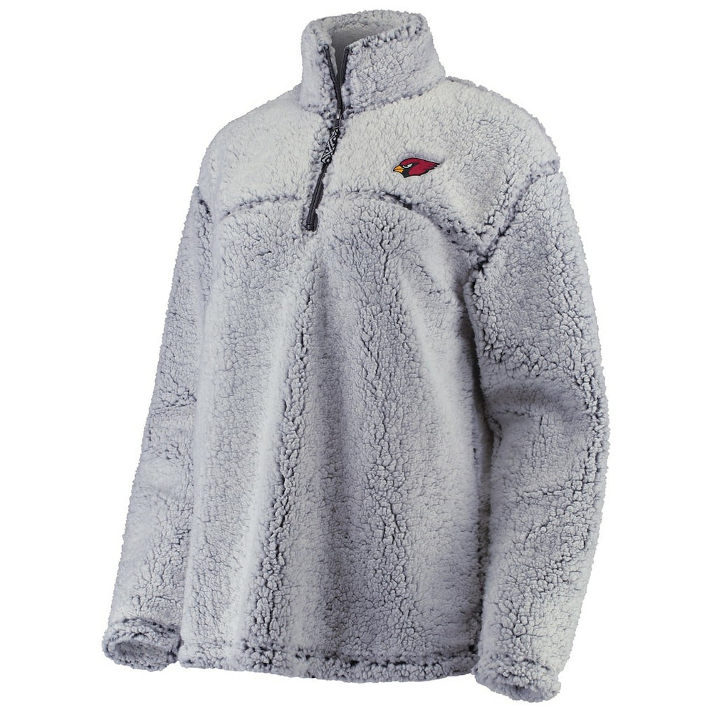 G-III 4Her by Carl Banks Women's Sherpa Quarter-Zip Pullover Jacket - Arizona Cardinals