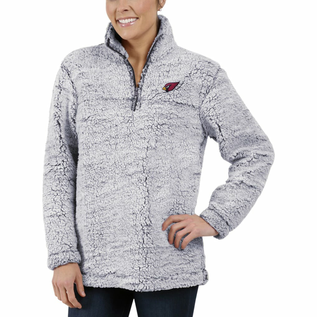G-III 4Her by Carl Banks Women's Sherpa Quarter-Zip Pullover Jacket - Arizona Cardinals