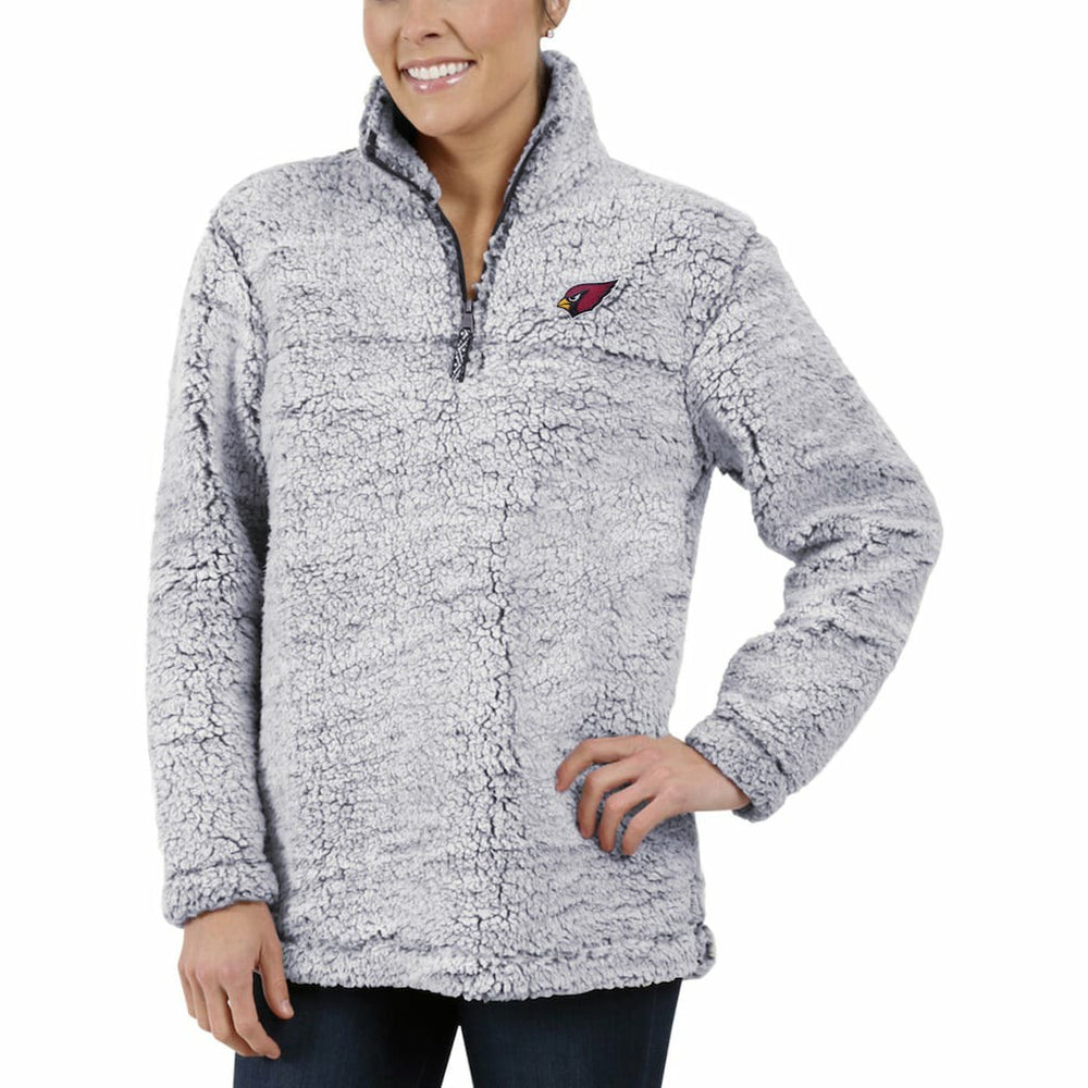 G-III 4Her by Carl Banks Women's Sherpa Quarter-Zip Pullover Jacket - Arizona Cardinals