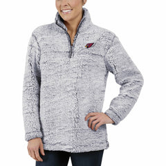 G-III 4Her by Carl Banks Women's Sherpa Quarter-Zip Pullover Jacket - Arizona Cardinals