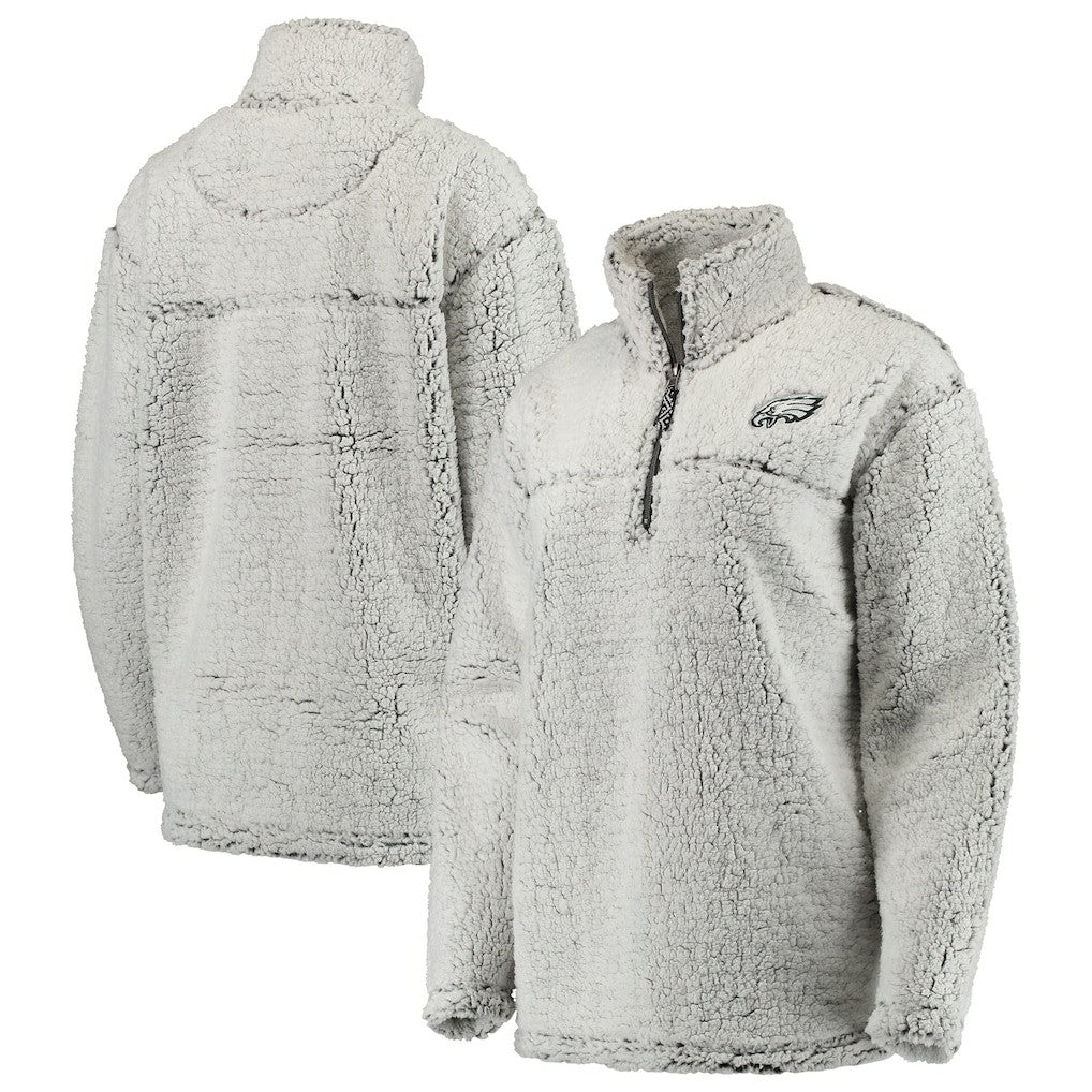 Women's Sherpa Quarter-Zip Pullover Jacket - Philadelphia Eagles