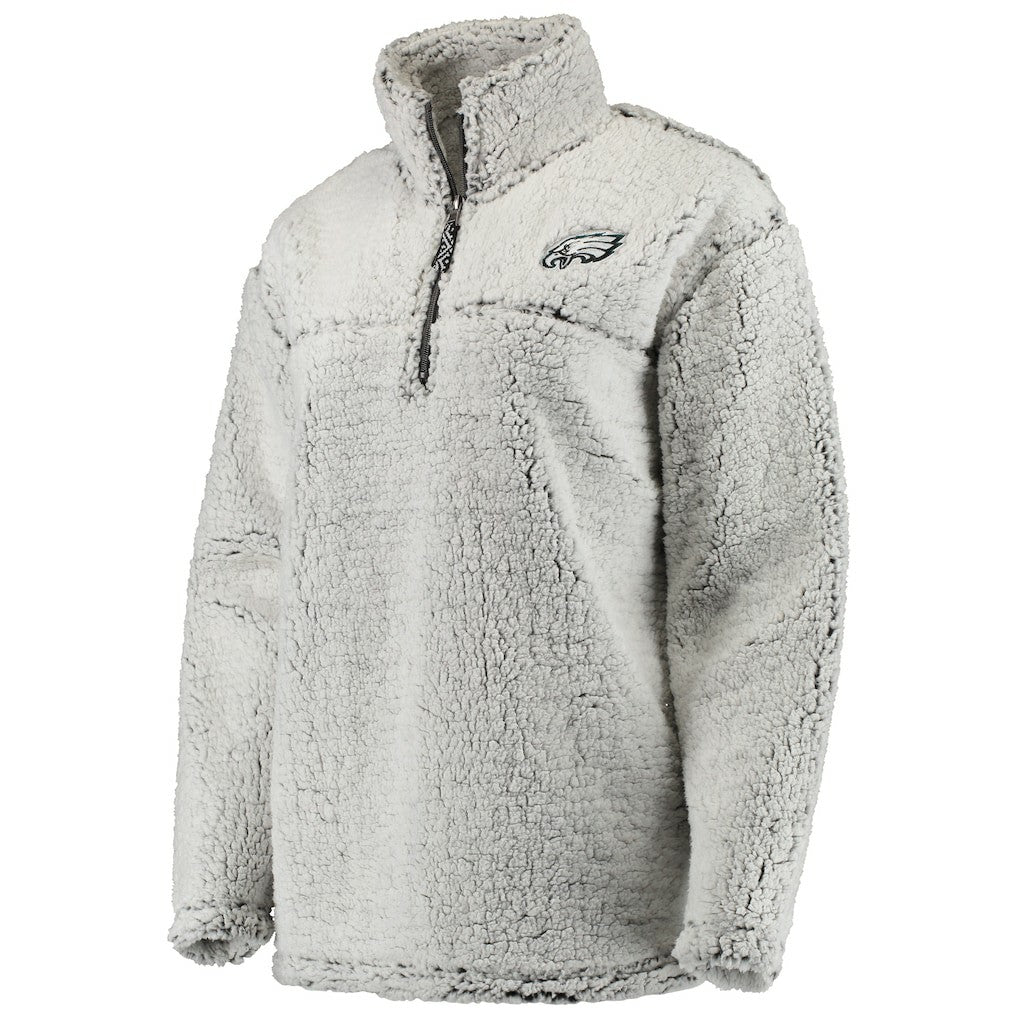 Women's Sherpa Quarter-Zip Pullover Jacket - Philadelphia Eagles